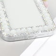 thumbnail image 5 of for iPhone 14 Pro Max Bling Case with Strap, Luxury Glitter Rhinestone Diamond Crystal Sparkle Rose Flower Floral Bracelets Soft Bumper Protective Case Cover for Women Girls White, 5 of 14