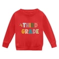 thumbnail image 3 of Crewneck Sweatshirt Childrens Print Pullover Crew Neck Long Sleeve Sweatshirt Hoodless Top Red 13-14 Years, 3 of 4