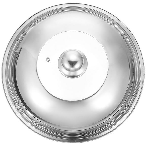 HAMPPLIES stainless steel pan cover Pot Cover Silver Heat Resistance Home Users Cooking 1Pcs