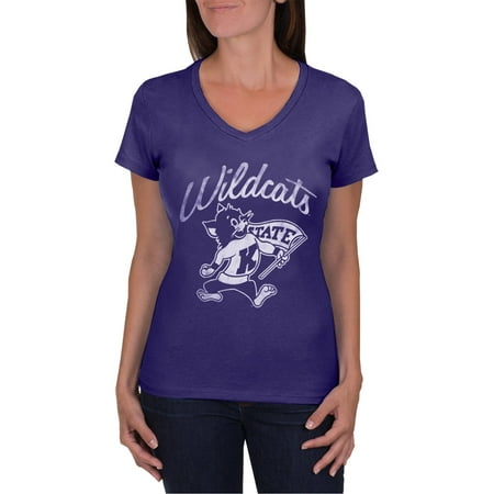 - NCAA Kansas State Wildcats Women's V-Neck Tunic Cotton Tee Shirt