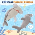 thumbnail image 5 of MaoGoLan 43'' Giant Hammerhead Shark Stuffed Animal Big Shark Body Pillow Toy, 5 of 10