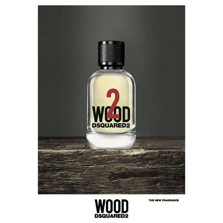 Dsquared2 Wood 2 For Unisex Eau de Toilette Spray, 3.4 Ounce