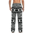 thumbnail image 7 of Men's Pajama Pants with Pockets Sleepwear Lounge Pants Stretch Casual Tribal Aztec Skull Ethnic, 7 of 7