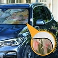 thumbnail image 3 of GZHJMY Owl Car Windshield Sun Shade Foldable Sun Shield Shade for Blocks UV Rays Protector-Keeps Your Vehicle Cool for Most Sedans SUV Truck,55"x27.6", 3 of 7