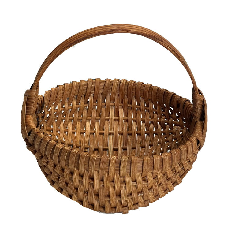 Amish Handmade Organizer Storage Basket Small Size Solid Oak