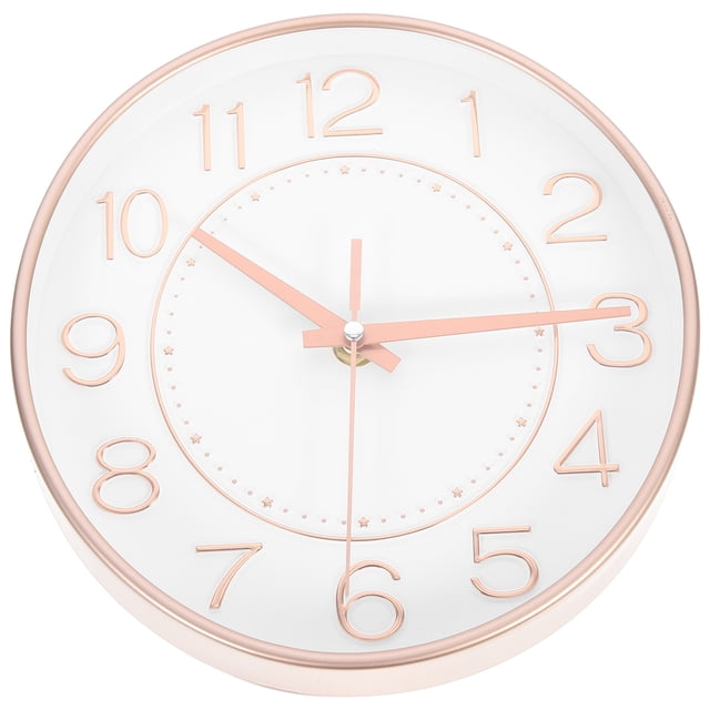 MasteelfCA Stylish Plastic Hanging Clock Decor Living Room Glass Wall Wall-mounted Decor