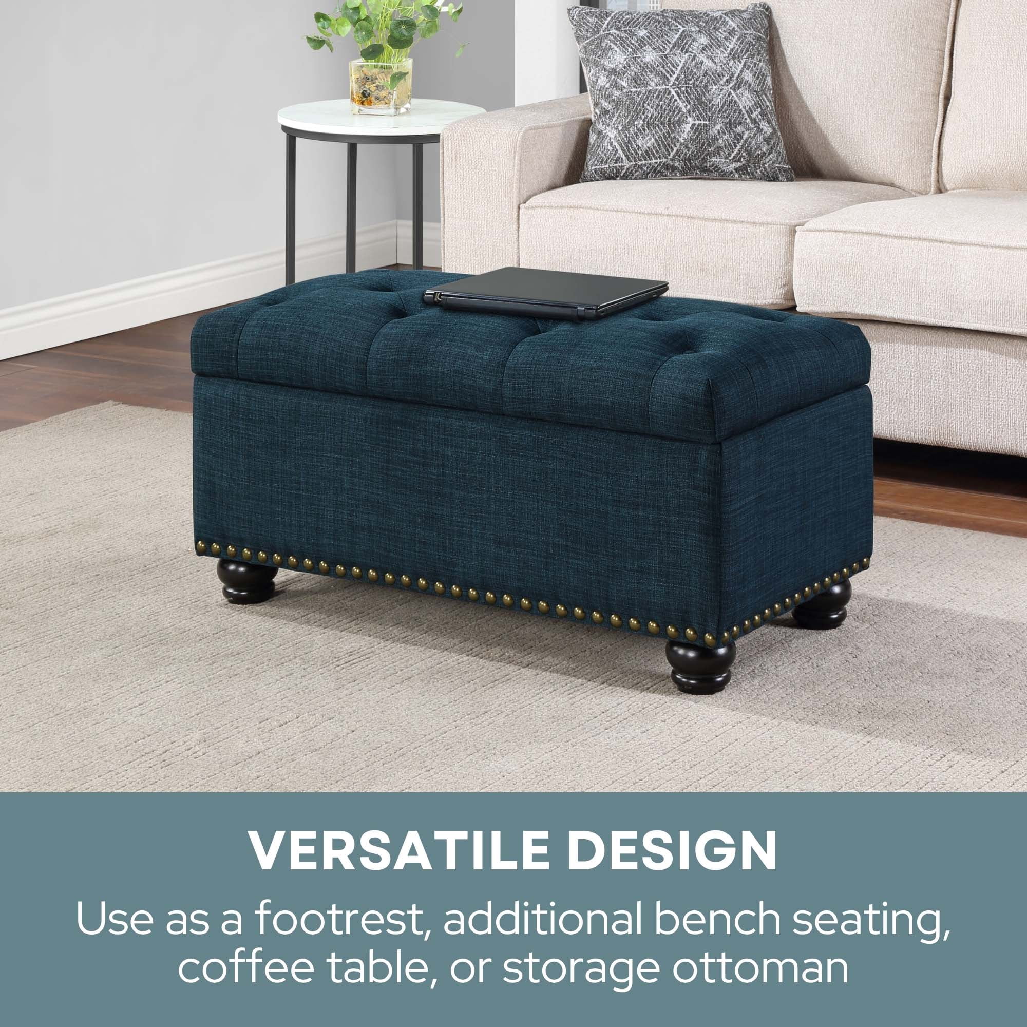 Convenience Concepts Designs4Comfort 7th Avenue Storage Ottoman Bench