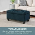 thumbnail image 6 of Convenience Concepts Designs4Comfort 7th Avenue Storage Ottoman Bench, 6 of 8