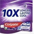 thumbnail image 2 of Colgate Max Fresh Knockout With Whitening Toothpaste With Mini Breath Strips, Mint Toothpaste For Bad Breath, 6.3 Oz Tube, 3 Pack., 2 of 3
