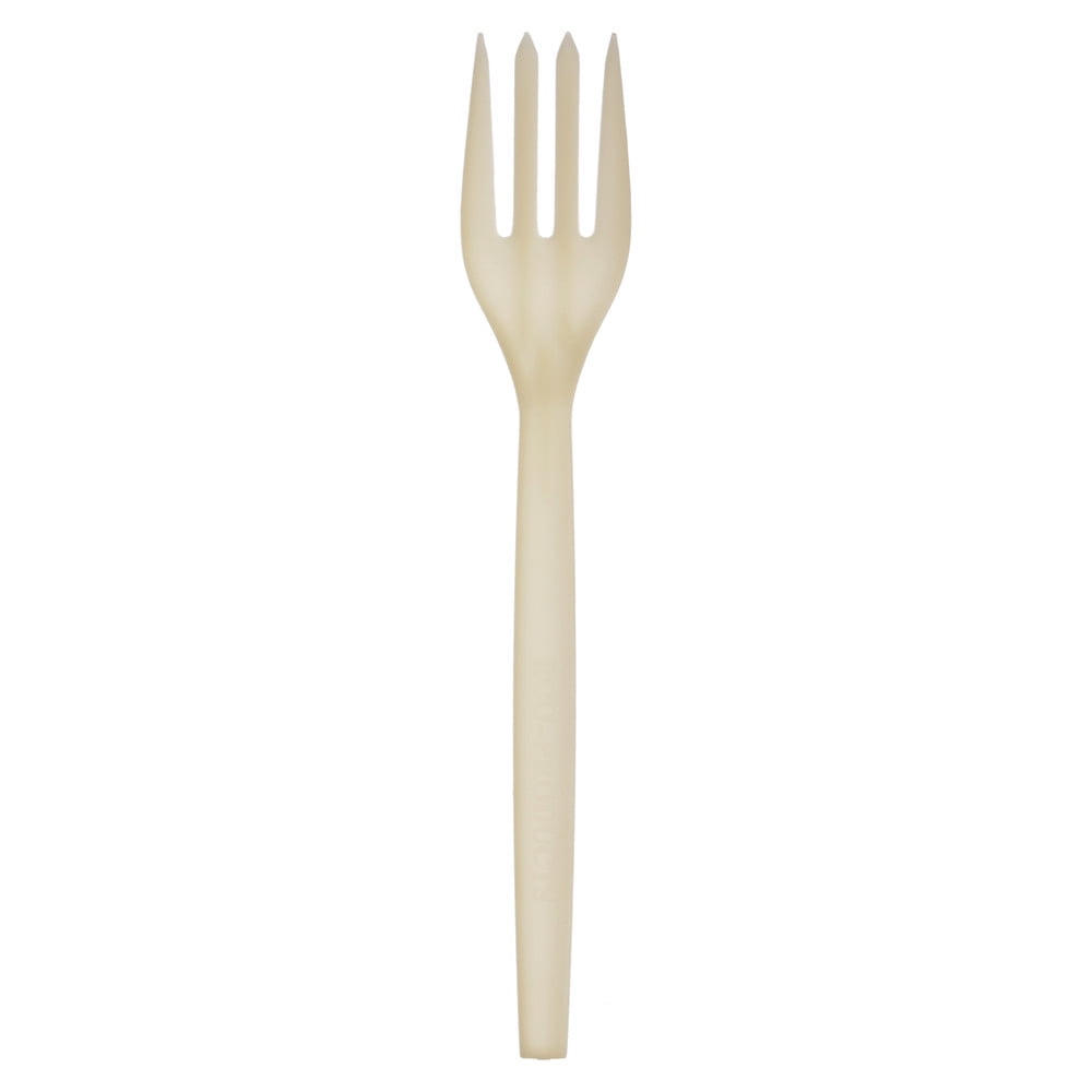 Dixie Plastic Cutlery Mediumweight Forks White 1000/Carton PFM21 