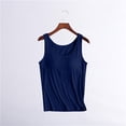 thumbnail image 5 of Women Built In Bra Tank Top Padded Yoga Shirt Shelf Bra Workout Camisole Casual Undershirt, 5 of 8