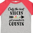 thumbnail image 4 of Inktastic Only the Best Nieces Get Promoted to Cousin Boys or Girls Toddler T-Shirt, 4 of 5