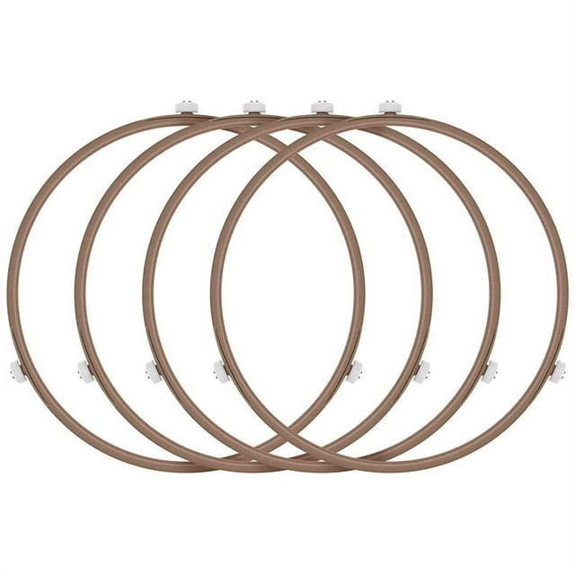 4Pack Microwave Roller Ring Microwave Oven Turntable Ring Plate Tray Support Ring for Glass Plate Tray Supporting