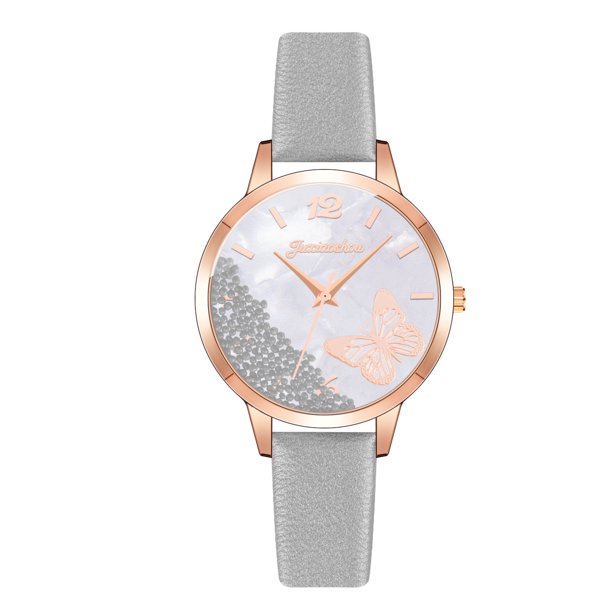 Juxiaosho Reloj de moda para mujer Reloj de acero inoxidable Vestido casual Muñeca Cristal Wmkox8yii gfajkfgbkjabf585