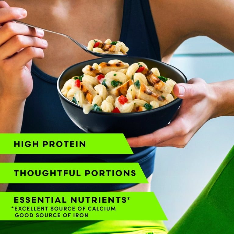 Vital Pursuit Chicken & Spinach Garlic Alfredo Pasta Bowl, High