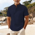 thumbnail image 2 of Timoontee Men's Short Sleeve Basic T Shirt Breathable Fabric Moisture Wicking Crew Neck V Neck High Quality Quick Dry Blue XL, 2 of 6
