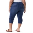 thumbnail image 4 of Gloria Vanderbilt Swan Series Women's Plus Amanda 5 Pocket Capri with Slit, Sizes 16W-24W, 4 of 5
