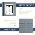 thumbnail image 5 of SOLAURA Metal Storage Lockers with 3 Doors Large Steel Cabinet for Gym, Garage, Office - Gray, 5 of 7