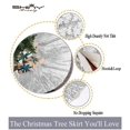 thumbnail image 4 of Embroidered and Sequined Holiday-Sequin Tree Skirt-24Inch Christmas Tree Skirt Polyester Christmas Tree Skirt 24 Inch Diameter Round Small Tree Skirt for Small/Slim/Pencil Tree, 4 of 7