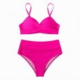 thumbnail image 5 of HCNTES Thong Bikini Sets for Women - Brazilian Micro String Bikinis Sexy Two Piece Swimsuit Triangle Top Halter Bathing Suits(Hot Pink,S), 5 of 7