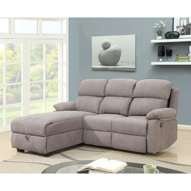 Ottomanson Recliner L Shaped Corner, Small Corner Sectional Sofa With Recliner