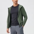 thumbnail image 2 of Kaemgyyd Mens Athletic Jacket for Running Workout Hiking Breathable Full Zip Stretch Hoodies Lightweight Outwear with Pockets, 2 of 6