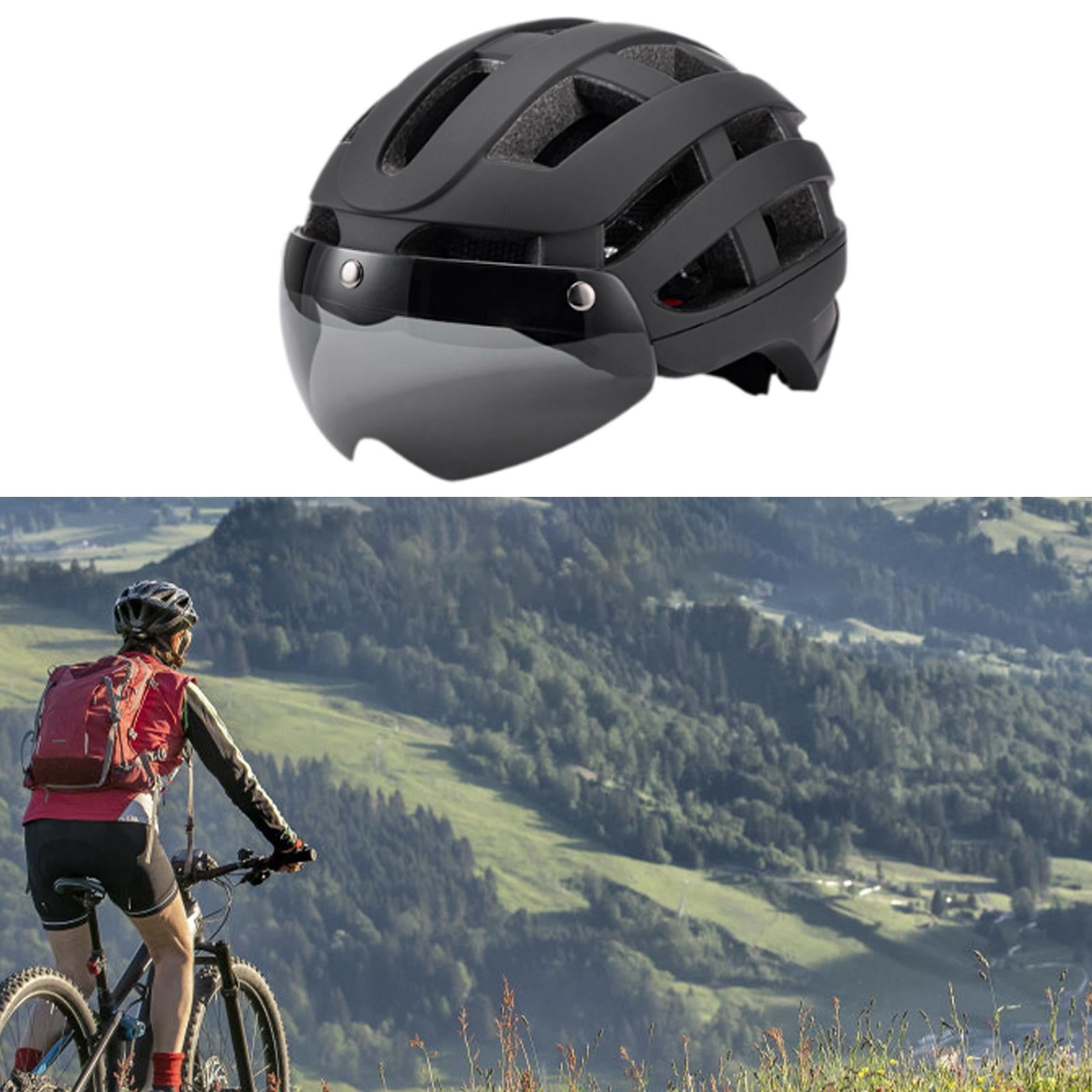 DimyFew Bike Helmet Cycling Helmet Protective Adjustable Chin Strap Sports Helmets Bike Black