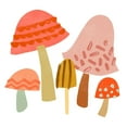 thumbnail image 2 of Vess, June Erica 15x15 Black Ornate Wood Framed with Double Matting Museum Art Print Titled - Cupcake Mushrooms IV, 2 of 4