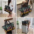 thumbnail image 1 of Bolso tote impermeable de gran capacidad para mujer Bolso expandible ligero (a)(yu-1) LingWen 8390615982184, 1 of 1