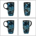 thumbnail image 4 of Topadorn Ceramic Mug Blue Flower Porcelain Coffee Mug with Gift Box,17oz. Blue Flower, 4 of 7