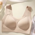 thumbnail image 6 of Bigersell Push-up T-Shirt Bra in Clearance Comfortable Without Underwire Bra Racerback Bra Style F-1004 Beige L, 6 of 6