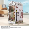 thumbnail image 2 of Kit de rincón para libros de bricolaje QIANLING Garden House con LED y cubierta antipolvo, 2 of 7