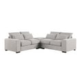 thumbnail image 2 of Devion Furniture Reversible Sectional Sofa with Ottoman, Gray, 2 of 8