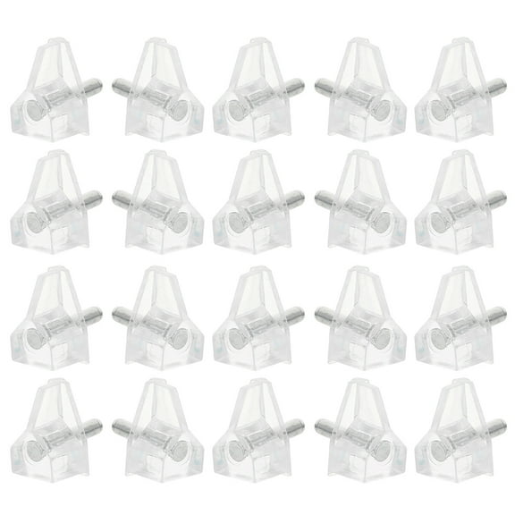 HEMOTON 50pcs Clear Plastic Shelf Pegs Shelf Supporting Pegs Transparent Board Pegs Supports Replacement Pegs for Wood Shelving Clear Shelf Support Pegs