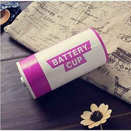 304 Stainless Steel Top - The 304 Stainless Steel Large Batteries Tank Cup As A Creative Gift Orange Color:Rose Red