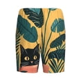 thumbnail image 2 of Lsque Cat Hiding In Potted Plants Mens Sleep Pajama Shorts,Short Pajama Pants, Cotton Ultra-Soft Knit-Large, 2 of 9