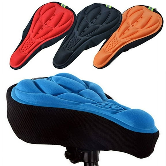 Cheers.US Silicone Cycling Bike Bicycle Extra Comfort Silicone Seat Saddle Cover Pad Gel Cushion