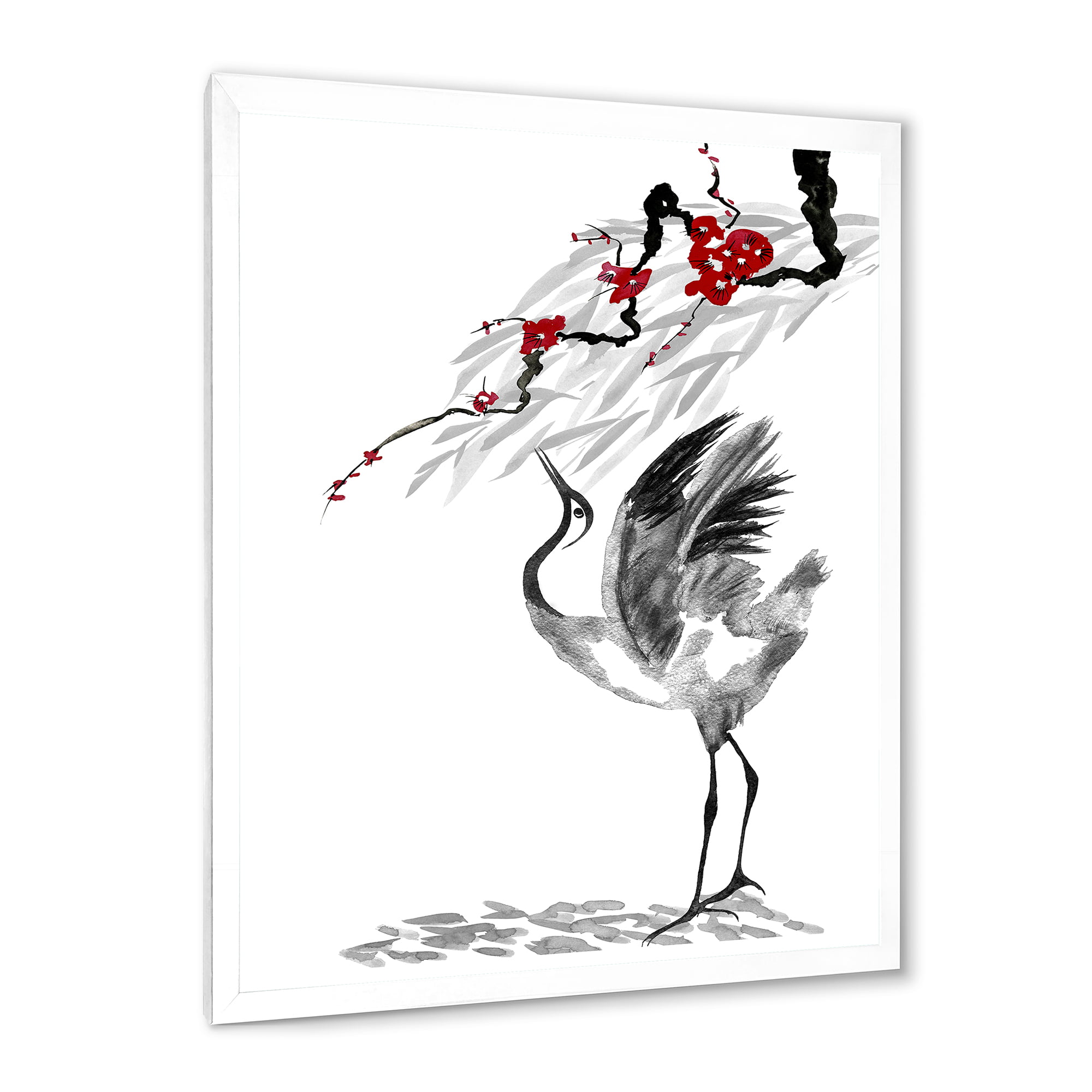Flying Sandhill Crane Illustration / Crane Bird Drawing / Flying Crane  Framed Art Print by Laura Maxwell | Society6