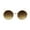 Gold Brown, variant on Dopy Hippie Color Lens Round Circle Lens Metal Rim Sunglasses Gold Brown