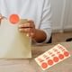 thumbnail image 2 of 200pcs pegatinas de estampado auto adhesivo para certificados y premios con borde de vieiras para sobres de graduación y documentos oficiales rojos, 2 of 6