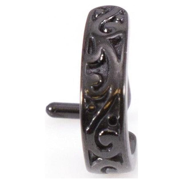 Anneau de Nez en Forme de L avec Design Tribal Gravé 18G (1mm)