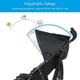 thumbnail image 5 of Babyjoy Foldable Twin Double Stroller Kids Ultralight Umbrella Stroller Pushchair 18 lbs Black, 5 of 10