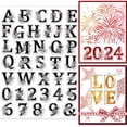thumbnail image 2 of 1Sheet Letter and Number Clear Stamps 5.8x8.3inch Flower Silicone Clear Stamp Seals, 2 of 9