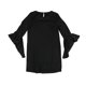 thumbnail image 2 of Vestido Recto con Volantes y Campana bar III Negro XX-Large, 2 of 2