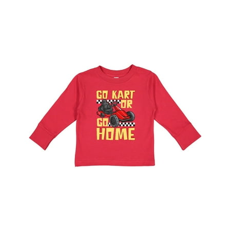 

Inktastic Go Kart Funny Go Karting Gift Toddler Boy or Toddler Girl Long Sleeve T-Shirt
