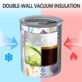 thumbnail image 2 of Floral 12oz Stainless Steel Coffee Mug – Double-Wall Insulated Cup with Spill-Resistant Lid, 360° Full-Print Design, Keeps Drinks Hot & Cold for Home, Office, Travel,Thanksgiving,Christmas, Spring, 2 of 5