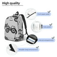 thumbnail image 5 of Daiia Gray Tractor Vintage Canvas Backpack for Men and Women ,Hiking Backpack,Travel Laptop Bag for School,Large Capacity Backpack, 5 of 8