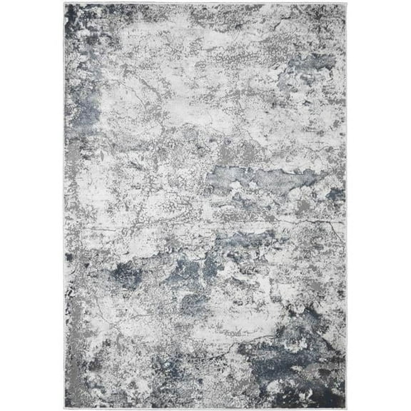 Mayberry Rug EV8656 5X8 5 ft. 3 in. x 7 ft. 3 in. Everest Quartz Area Rug, Blue