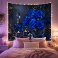 thumbnail image 2 of Sophisticated Still Life With Arrangement Bouquet Royal, Mystical Fantasy for Space Lovers, Wall Decor, Valentine's Day Gift, Tapestry Wall Hanging for Dorm and Living Room, 2 of 7