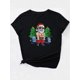 thumbnail image 4 of Camisetas de manga casquillo para mujer, de moda de verano 2025, con estampado lindo, casual, sin mangas, de ajuste holgado, de manga cortaWomen's Casual Fashion T-Shirt, Christmas Santa with Tree P, 4 of 8